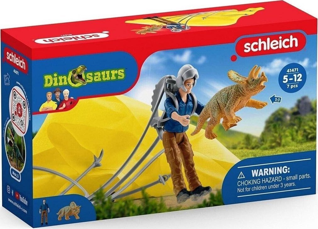 Figurka Schleich Schleich Dinosaurs Dino parachute rescue, play figure