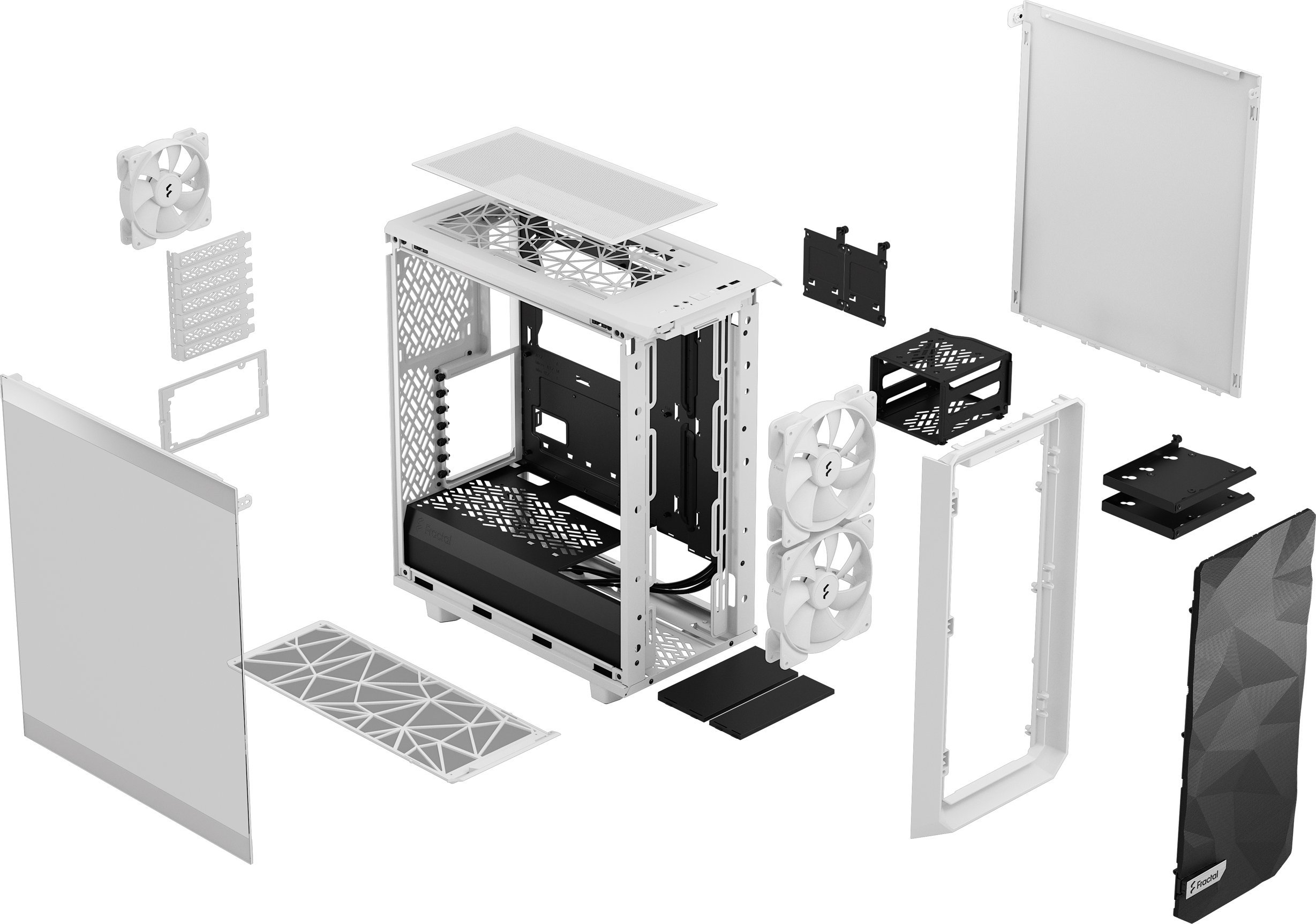 фото Корпус Fractal Design Meshify 2 Compact Lite White TG Clear Tint (FD-C-MEL2C-04)