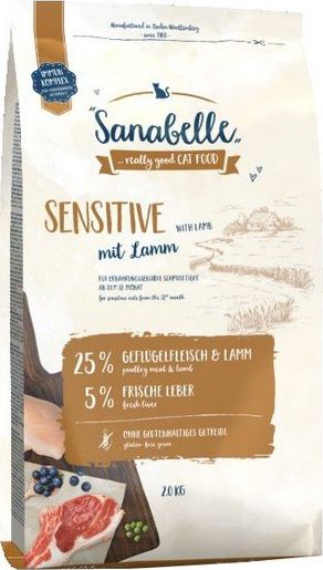 Bosch Tiernahrung Sanabelle Sensitive, jagnięcina 2kg