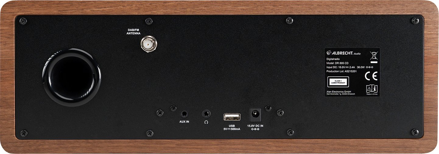 фото Радіоприймач Albrecht DR 895 CD Brown
