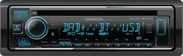 фото Бездискова MP3-магнітола Kenwood KDC-BT760DAB