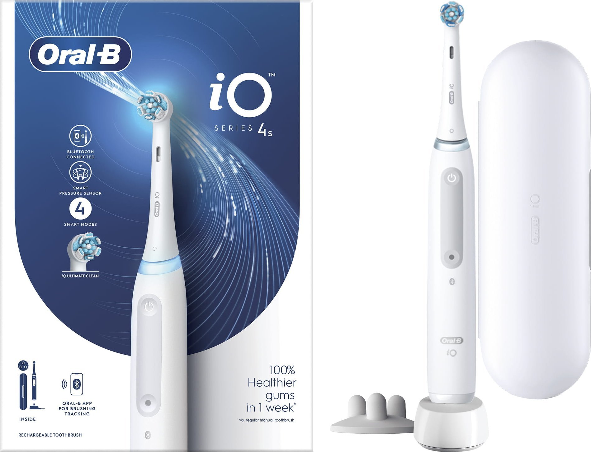 фото Электрическая зубная щетка Oral-B iO Series 4S Quite White