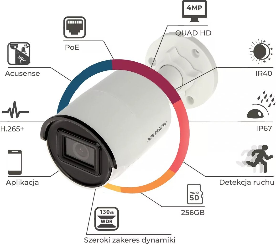 фото IP-камера відеоспостереження Hikvision DS-2CD2066G2-IU (C) (2.8 мм)