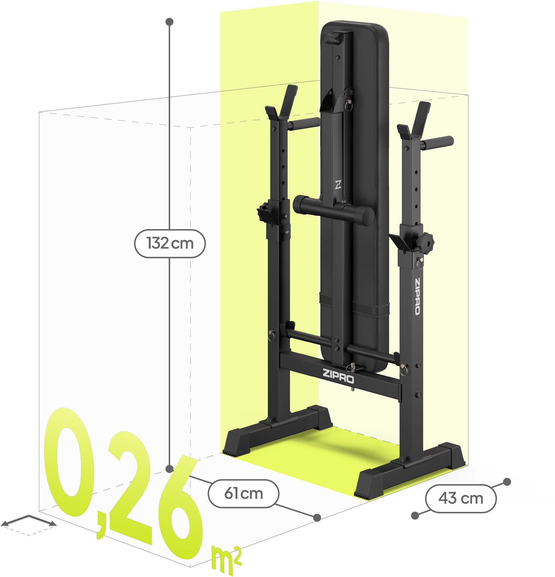 Сложная конструкция скамьи Zipro Core