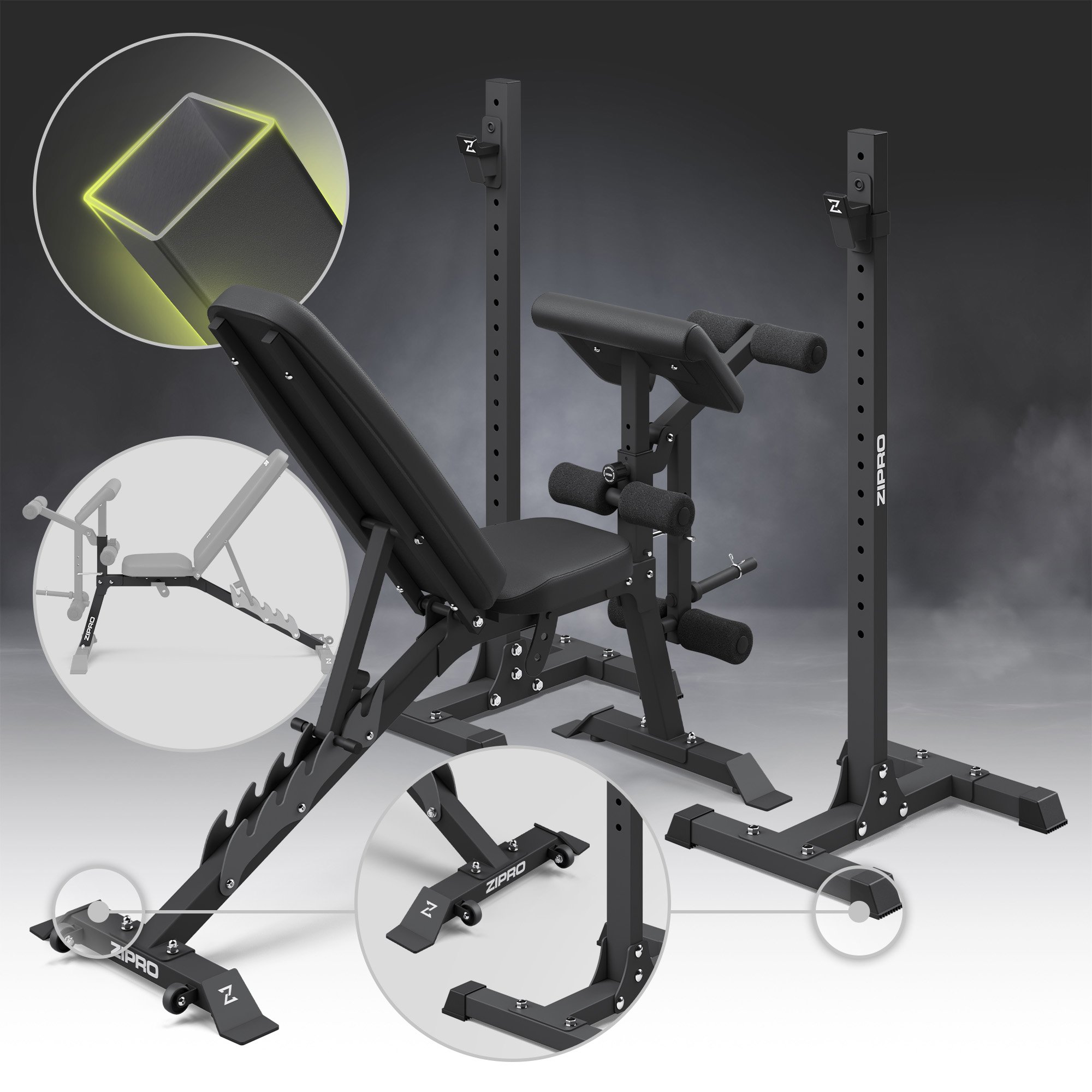 Конструкция скамьи Zipro Superset