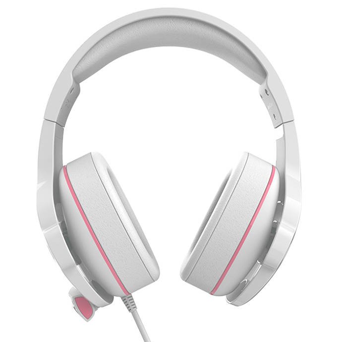 фото Навушники з мікрофоном Sades SA-726 Ppower White/Pink (SA726WPJ)