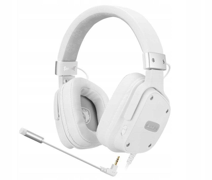 фото Навушники з мікрофоном Sades SA-722S Snowwolf White (SA722SWHJ)
