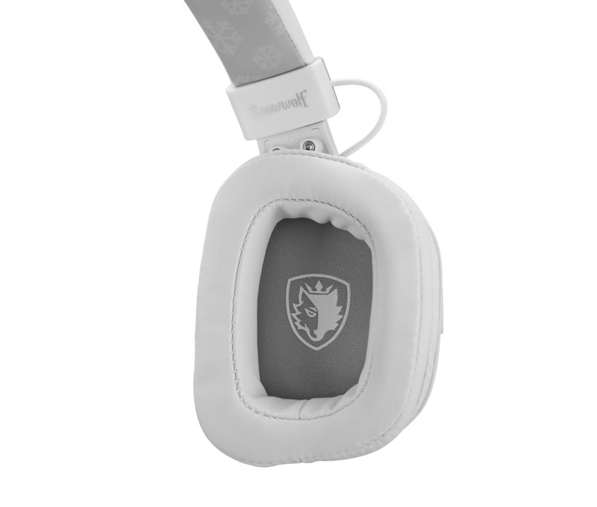 фото Навушники з мікрофоном Sades SA-722S Snowwolf White (SA722SWHJ)
