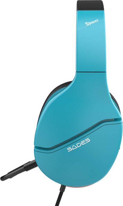 фото Навушники з мікрофоном Sades Spower Blue (SA-725)