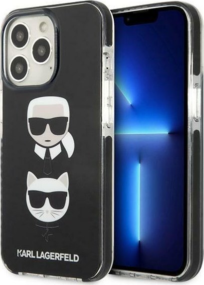 Karl Lagerfeld Etui Karl Lagerfeld do iPhone 13 Pro Max 6,7" hardcase czarny/black Karl&Choupette Head