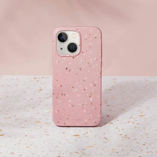 Uniq Etui UNIQ Coehl Terrazzo Apple iPhone 14 różowy/coral pink