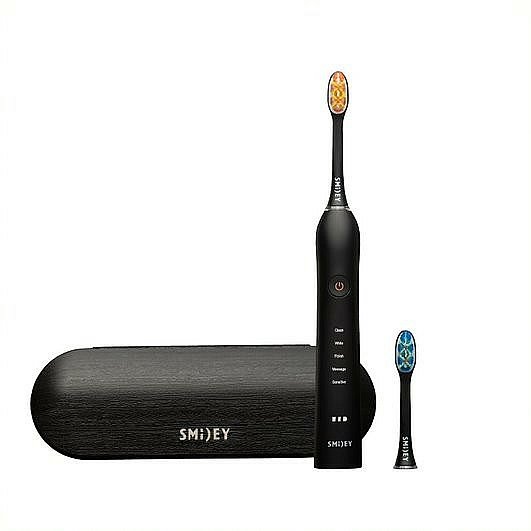 фото Електрична зубна щітка Smiley Pro White Black