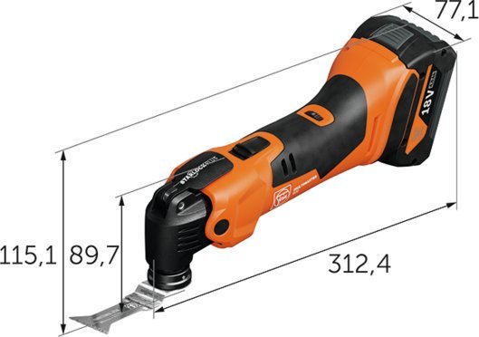 фото Реноватор Fein MultiMaster AMM 500 Plus Top 4.0 Ah AS (71293861000)