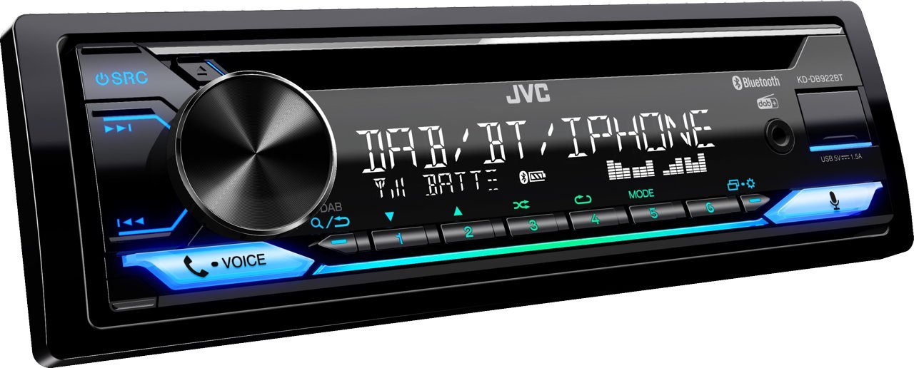 фото CD-MP3-магнітола JVC KD-DB922BT