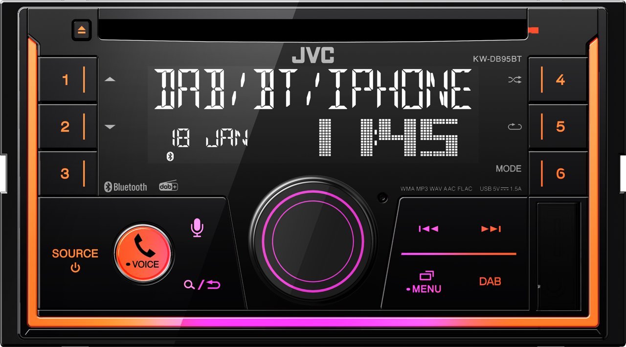 фото CD-MP3-магнітола JVC KW-DB95BT