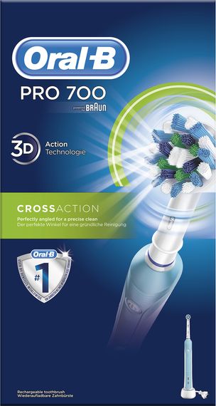 фото Електрична зубна щітка Oral-B Pro 700 CrossAction Blue