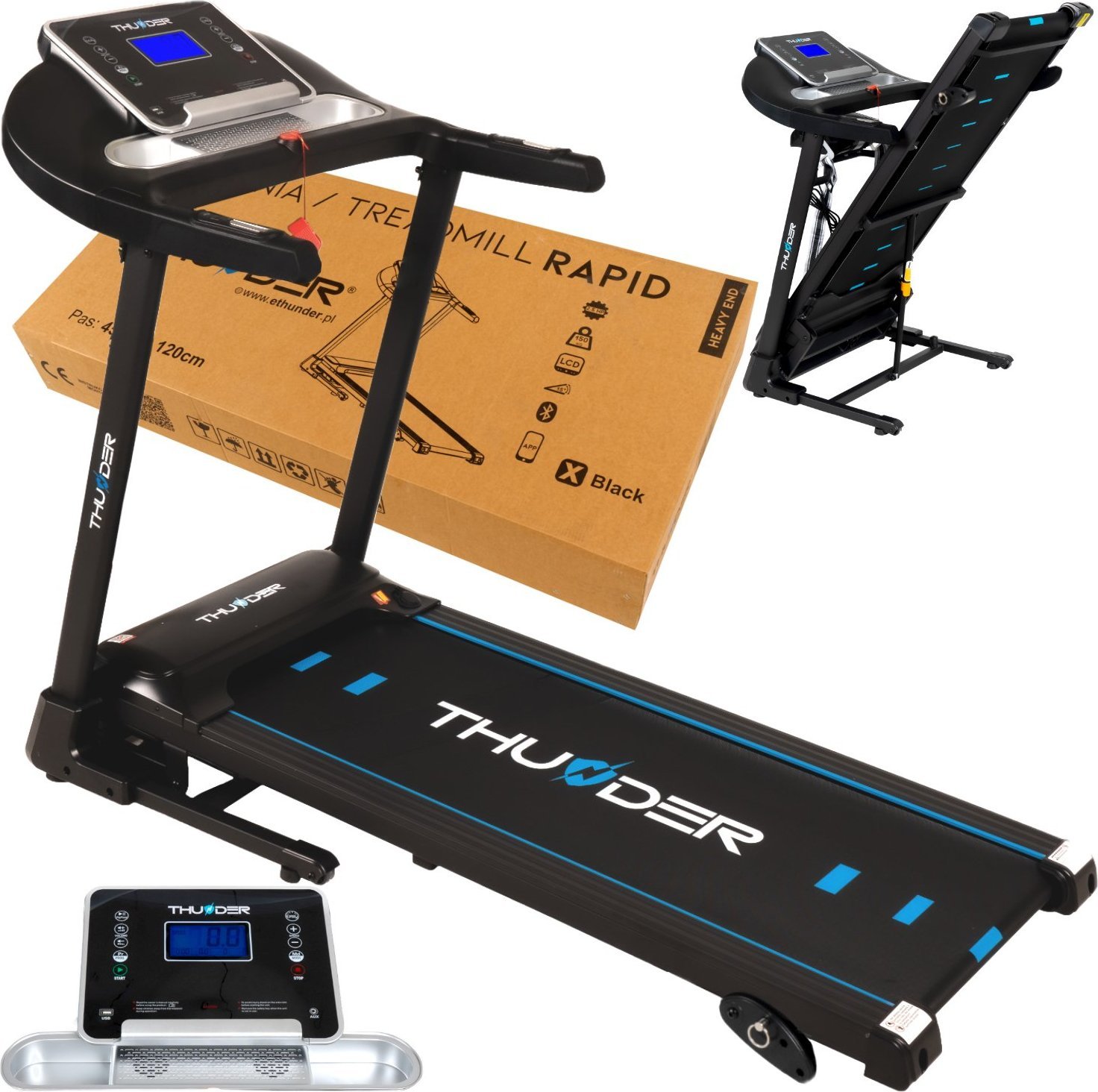 фото Бігова доріжка електрична Thunder Rapid