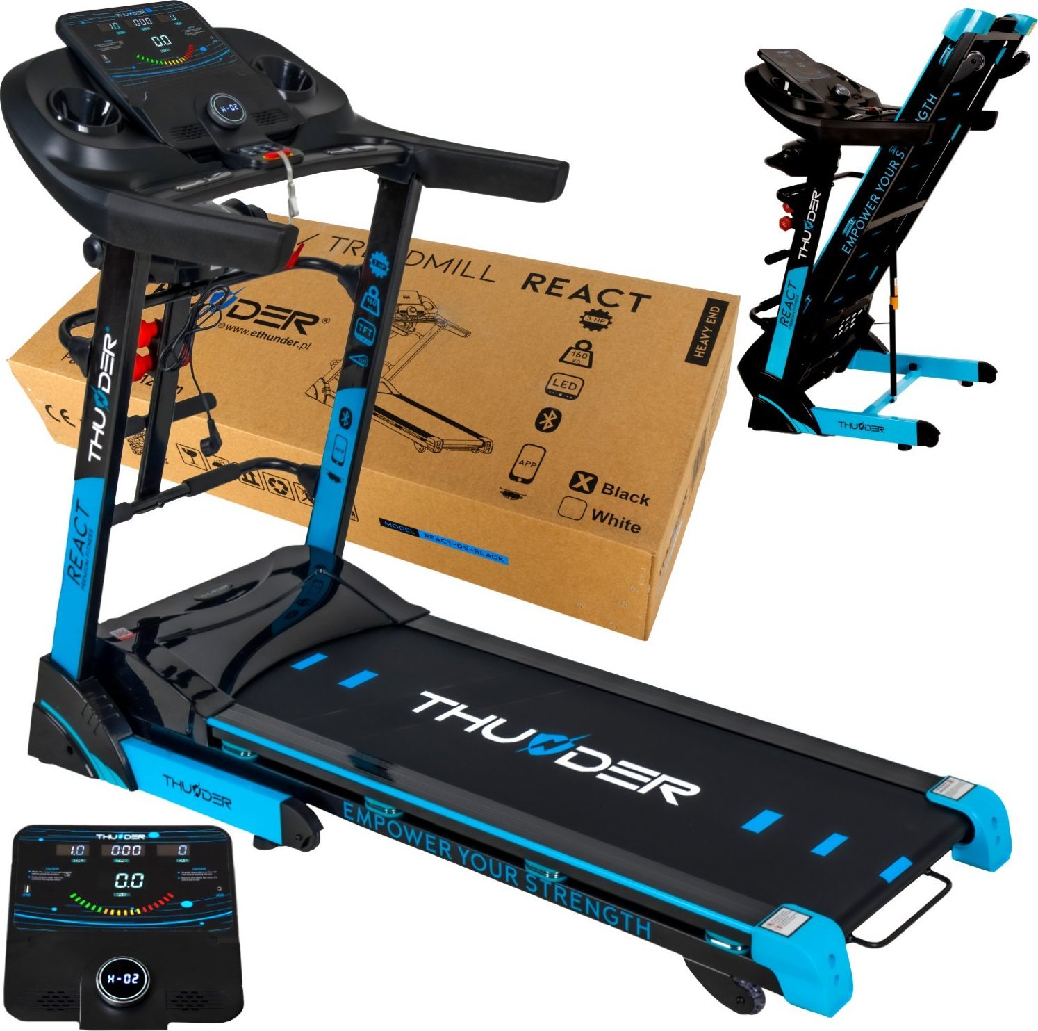 фото Бігова доріжка електрична Thunder React-DS