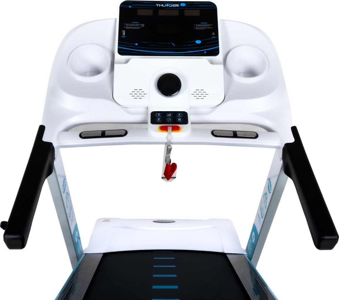 фото Бігова доріжка електрична Thunder React S White