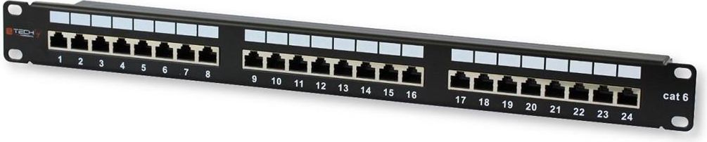 Techly Patch panel 19" 1U 24x RJ-45 Cat.6 STP (022878)