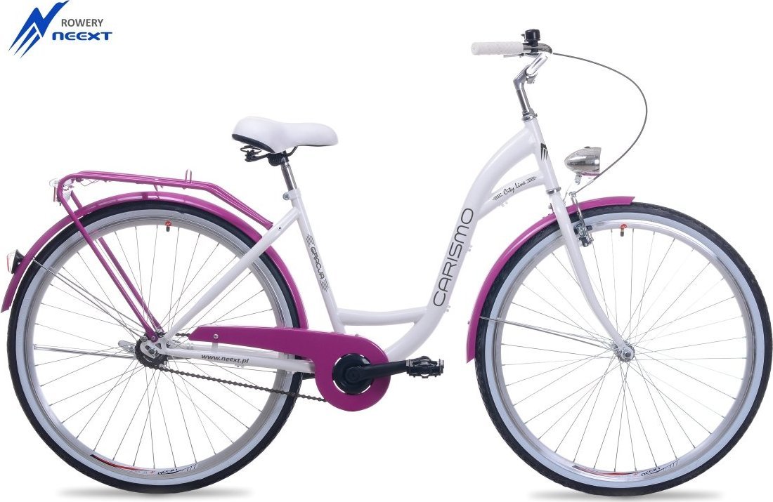 фото Велосипед міський Neext Gracja 28 Біло-Врожевий