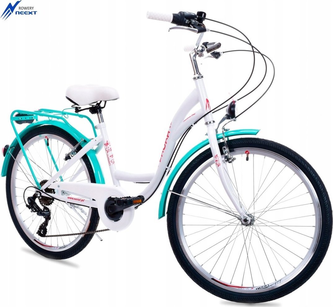 фото Велосипед міський Neext Laura 6 24 Біло-Лазурний