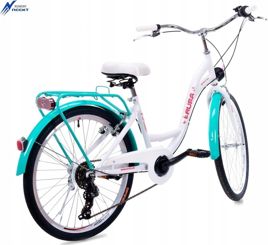 фото Велосипед міський Neext Laura 6 24 Біло-Лазурний