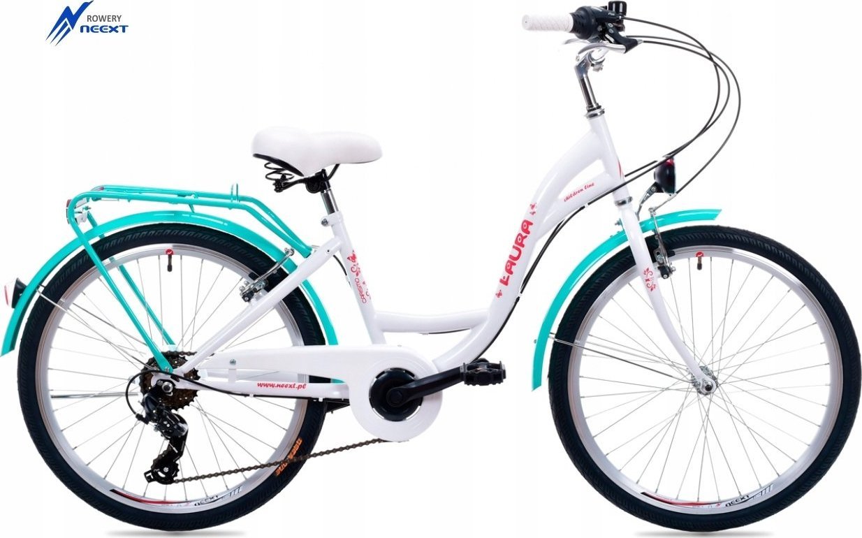 фото Велосипед міський Neext Laura 6 24 Біло-Лазурний