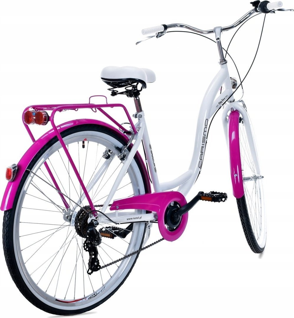 фото Велосипед міський Neext Gracja 7 28 Білого/Лавандового кольору