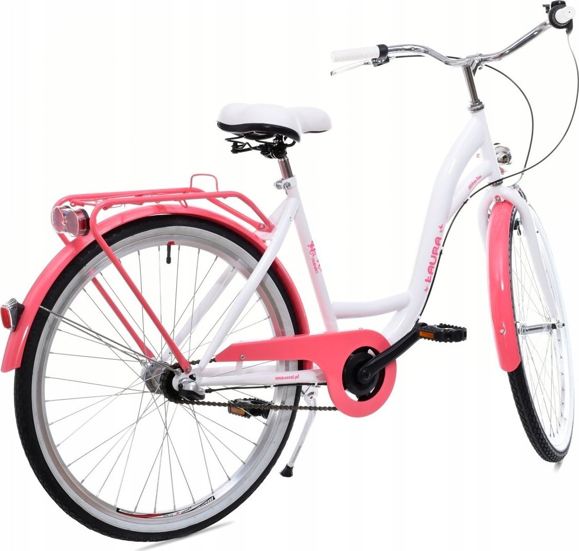 фото Велосипед міський Neext Laura 3 26 Pink/White