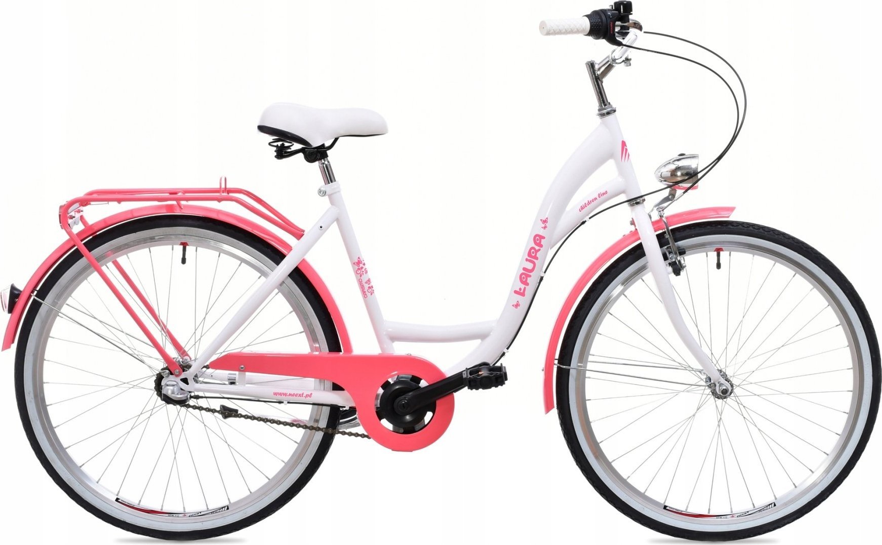 фото Велосипед міський Neext Laura 3 26 Pink/White