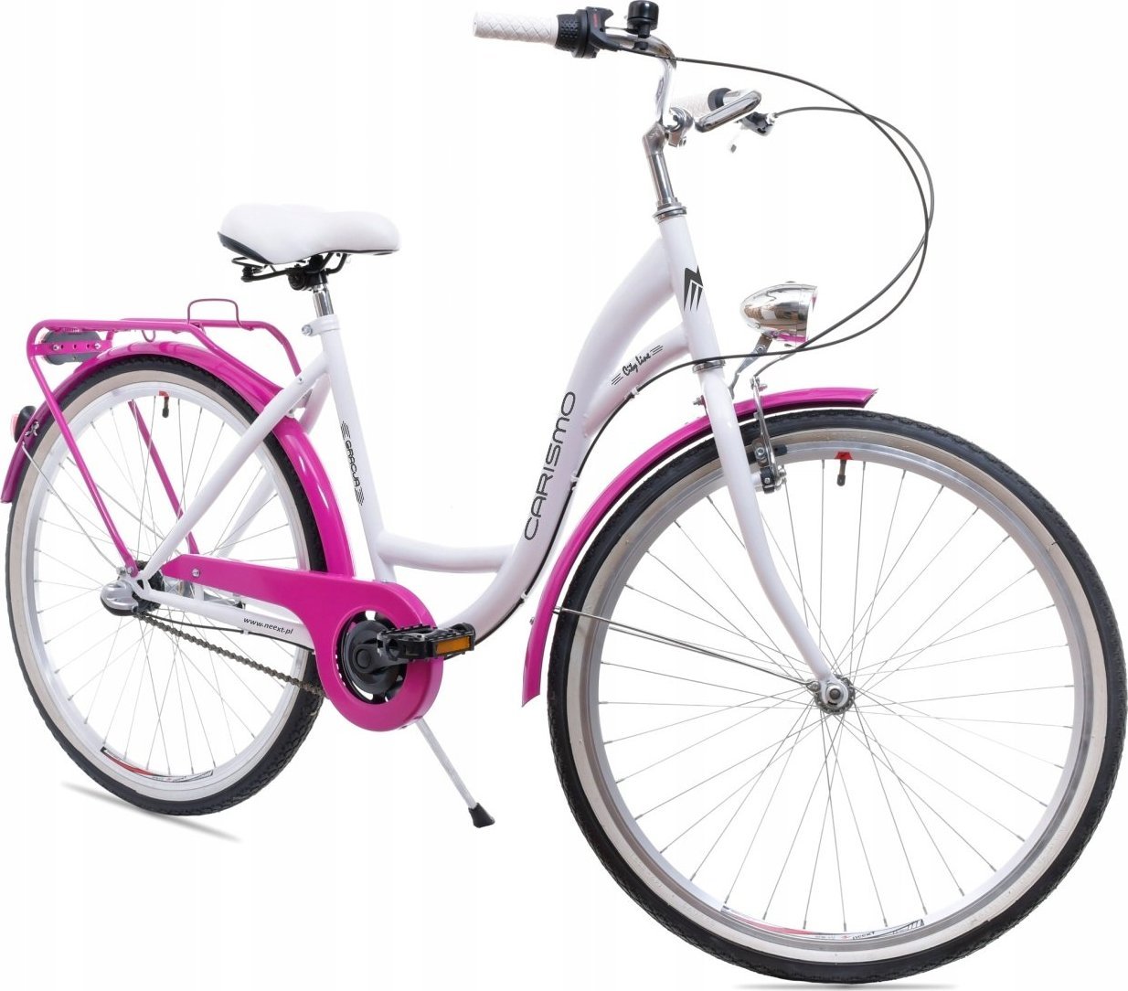 фото Велосипед міський Neext Gracja 3B 26 Білого/Лавандового кольору