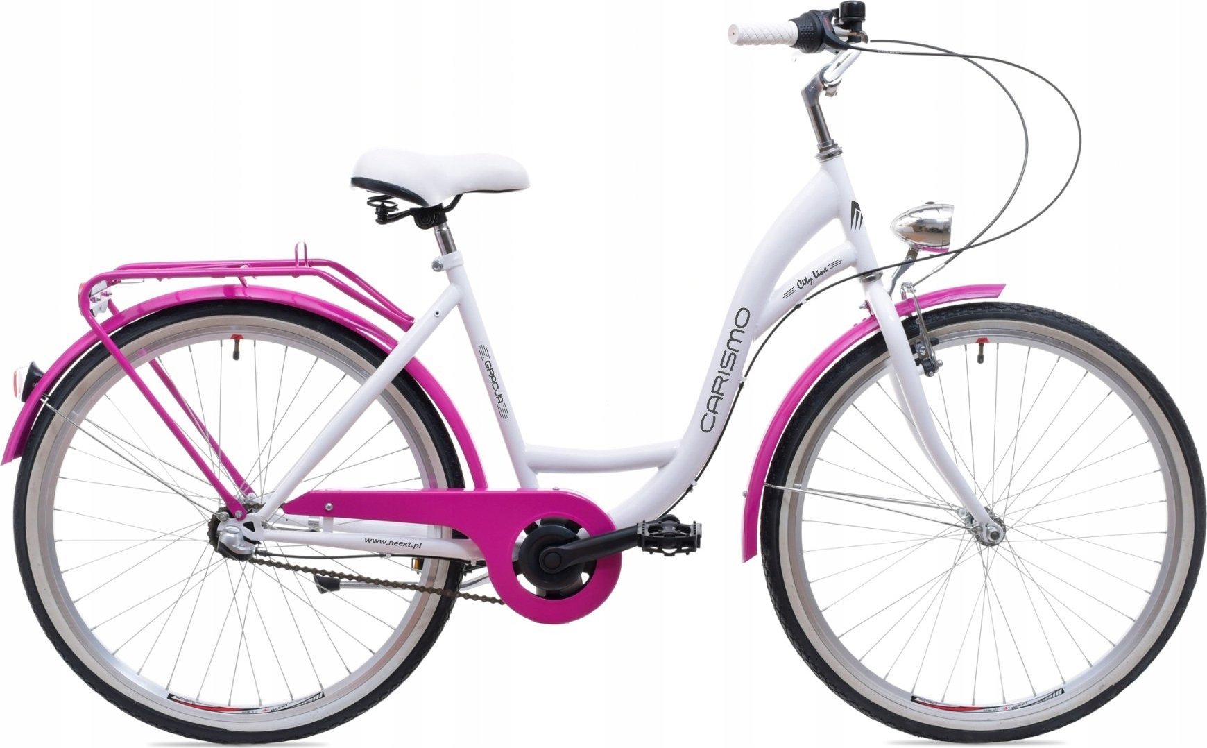 фото Велосипед міський Neext Gracja 3B 26 Білого/Лавандового кольору