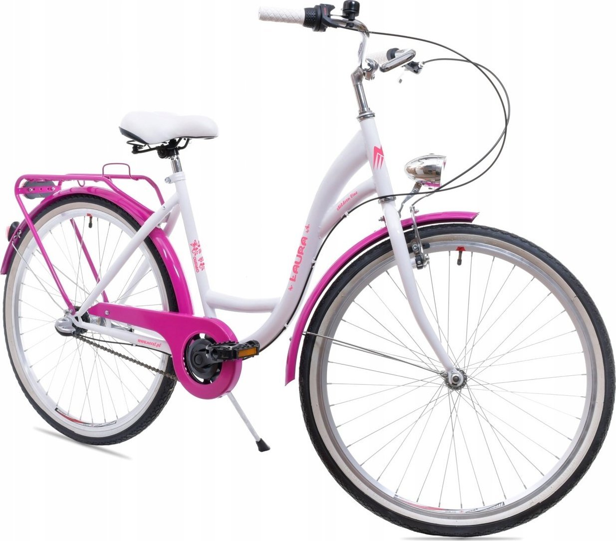 фото Велосипед міський Neext Laura 3B 26 Білого/Лавандового кольору