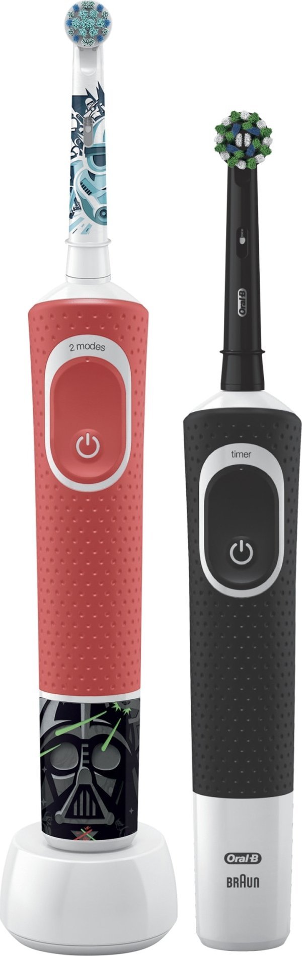 фото Набір із 2-х електричних зубних щіток Oral-B Vitality Kids D100 Star Wars + D103 Red