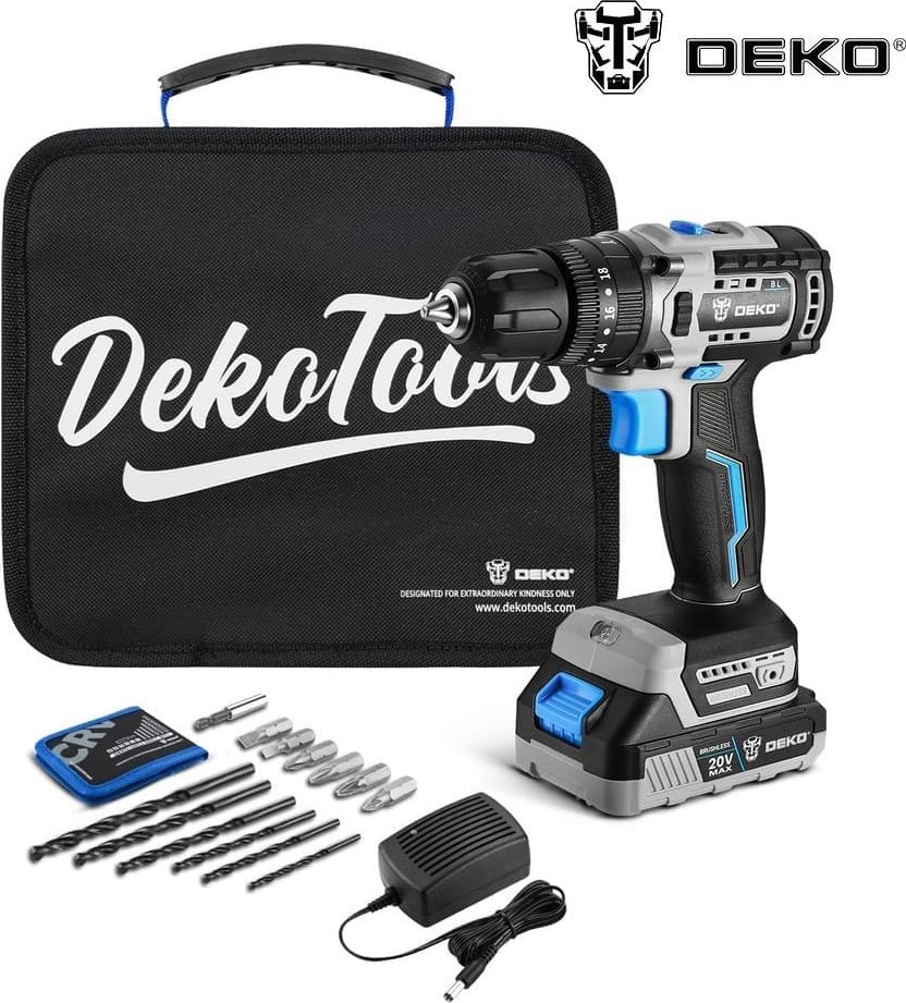 фото Шурупокрут Deko DKBL20ID01-B10