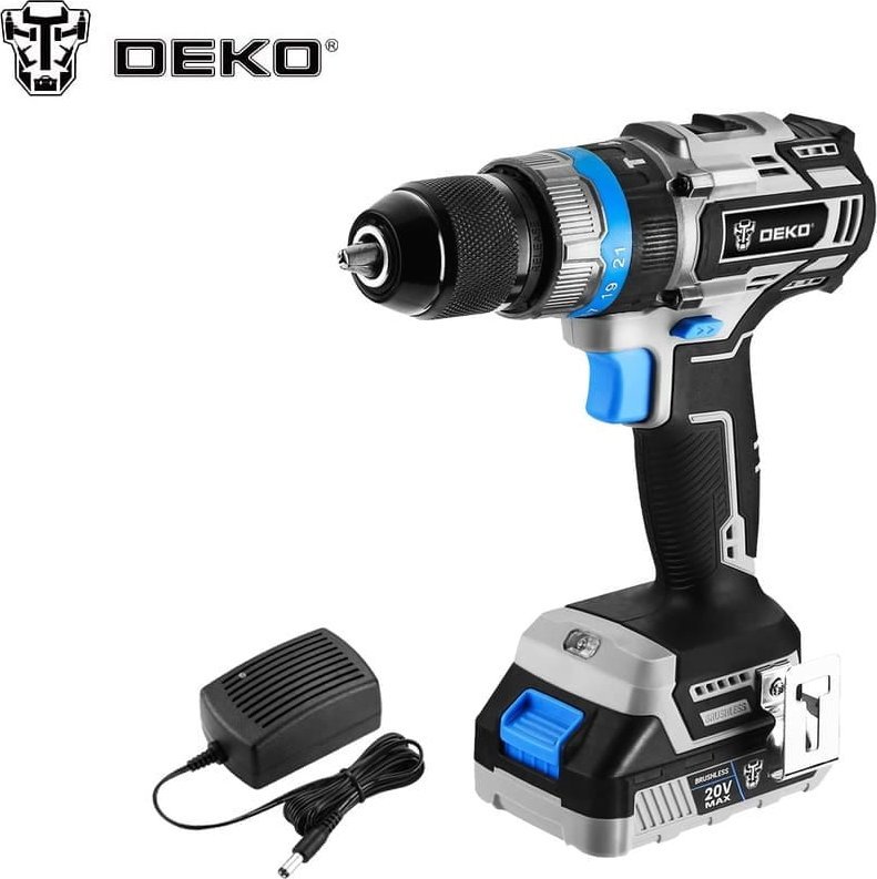 фото Шурупокрут Deko DKBL20ID02-S1