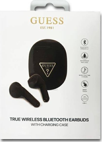 фото Наушники TWS Guess Triangle Logo Black (GUTWST82TRK)