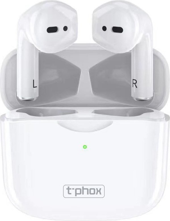 фото Навушники TWS T-Phox TWS-10 White