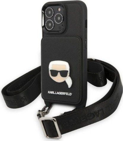 Karl Lagerfeld Etui Karl Lagerfeld KLHCP13LSAKHPK Apple iPhone 13 Pro hardcase Saffiano Metal Karl Head