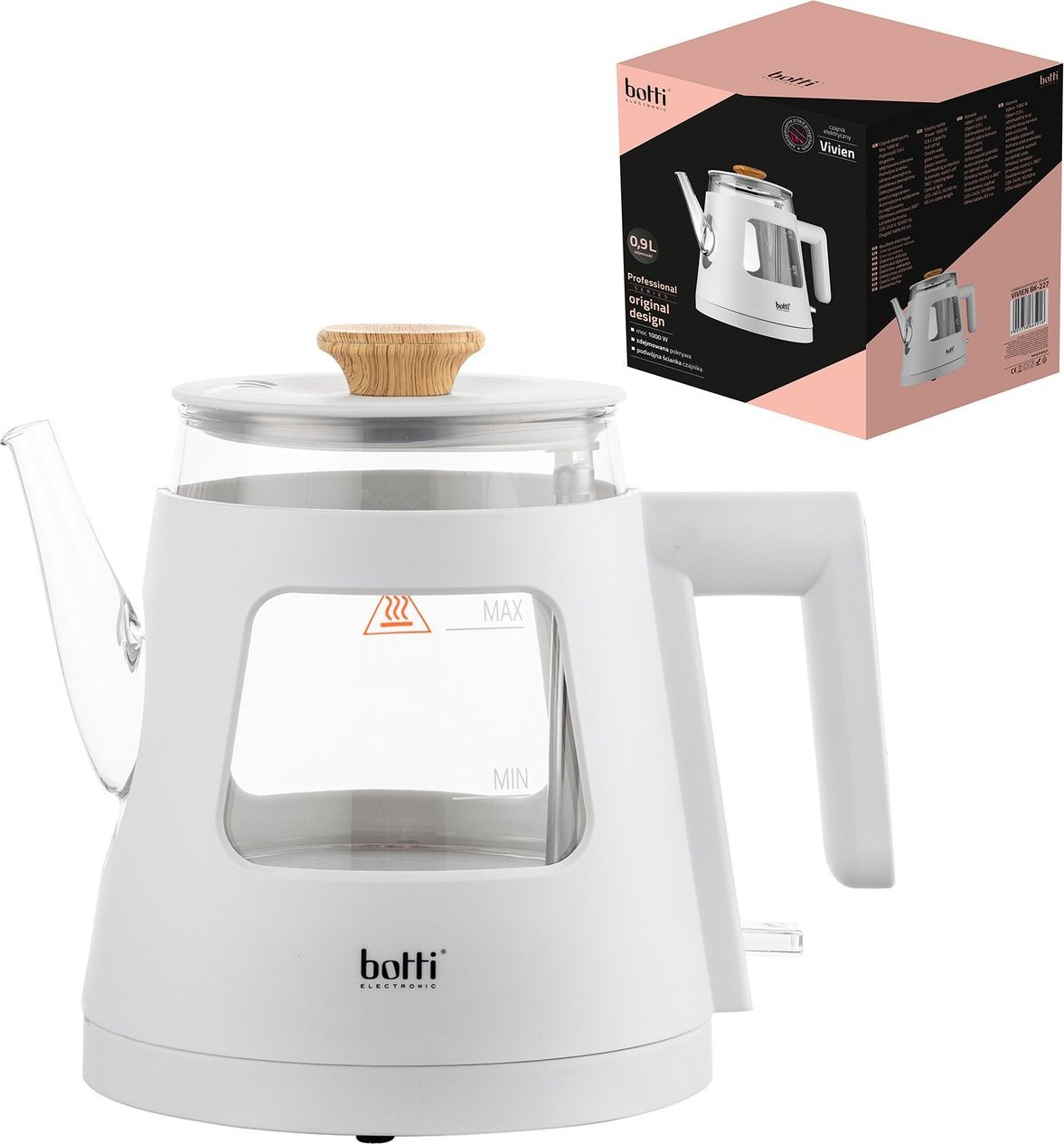 фото Електрочайник Botti Vivien White