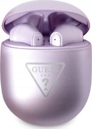 фото Навушники TWS Guess Triangle Logo Purple (GUTWST82TRU)