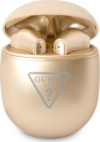 фото Навушники TWS Guess Triangle Logo Gold (GUTWST82TRD)