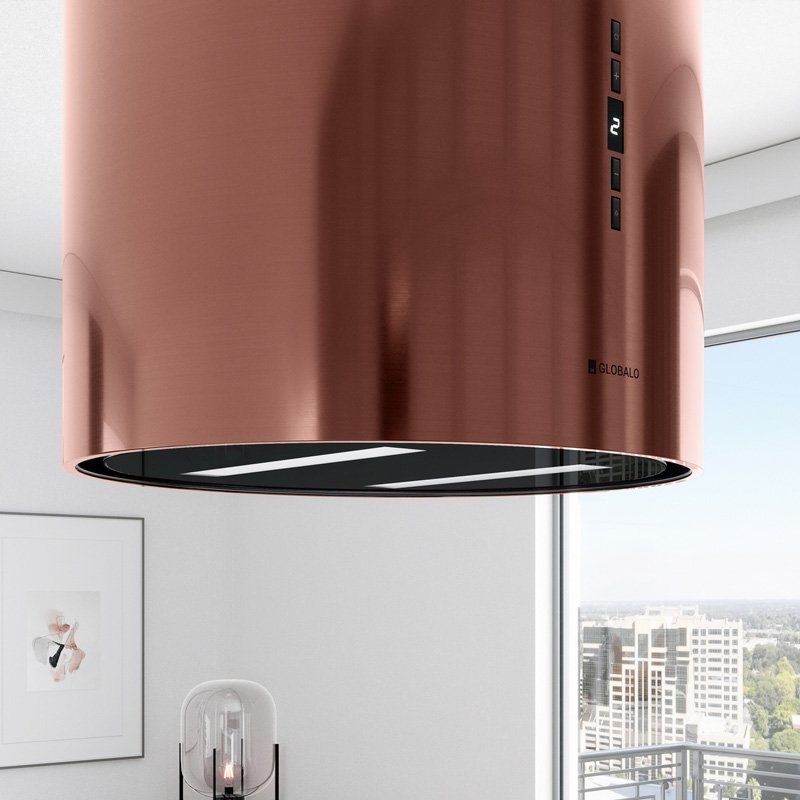 фото Витяжка декоративна Globalo Lanilia Wereniso Isola 39.1 Wine Copper