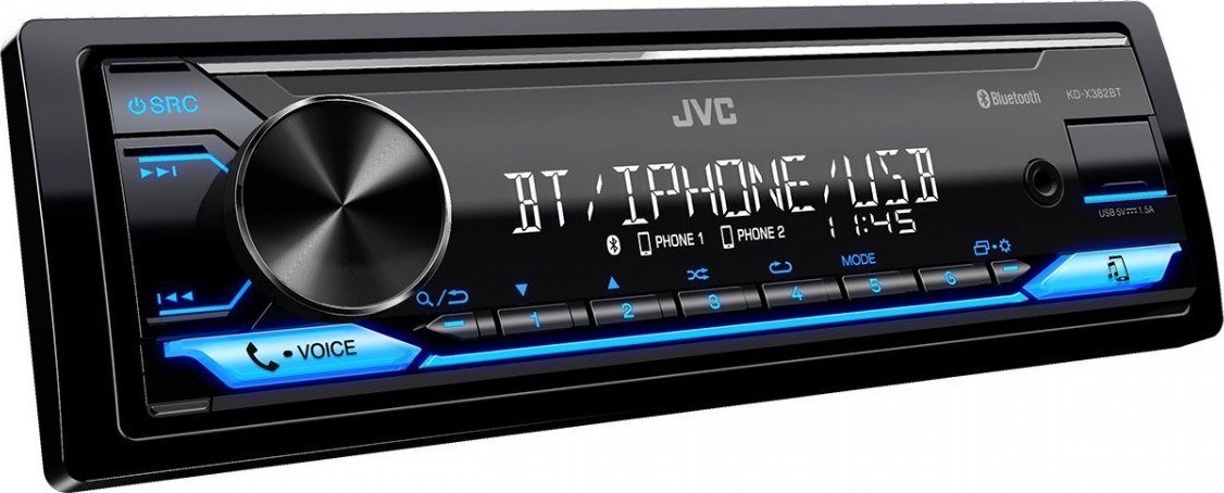 фото Бездискова MP3-магнітола JVC KDX-382BT