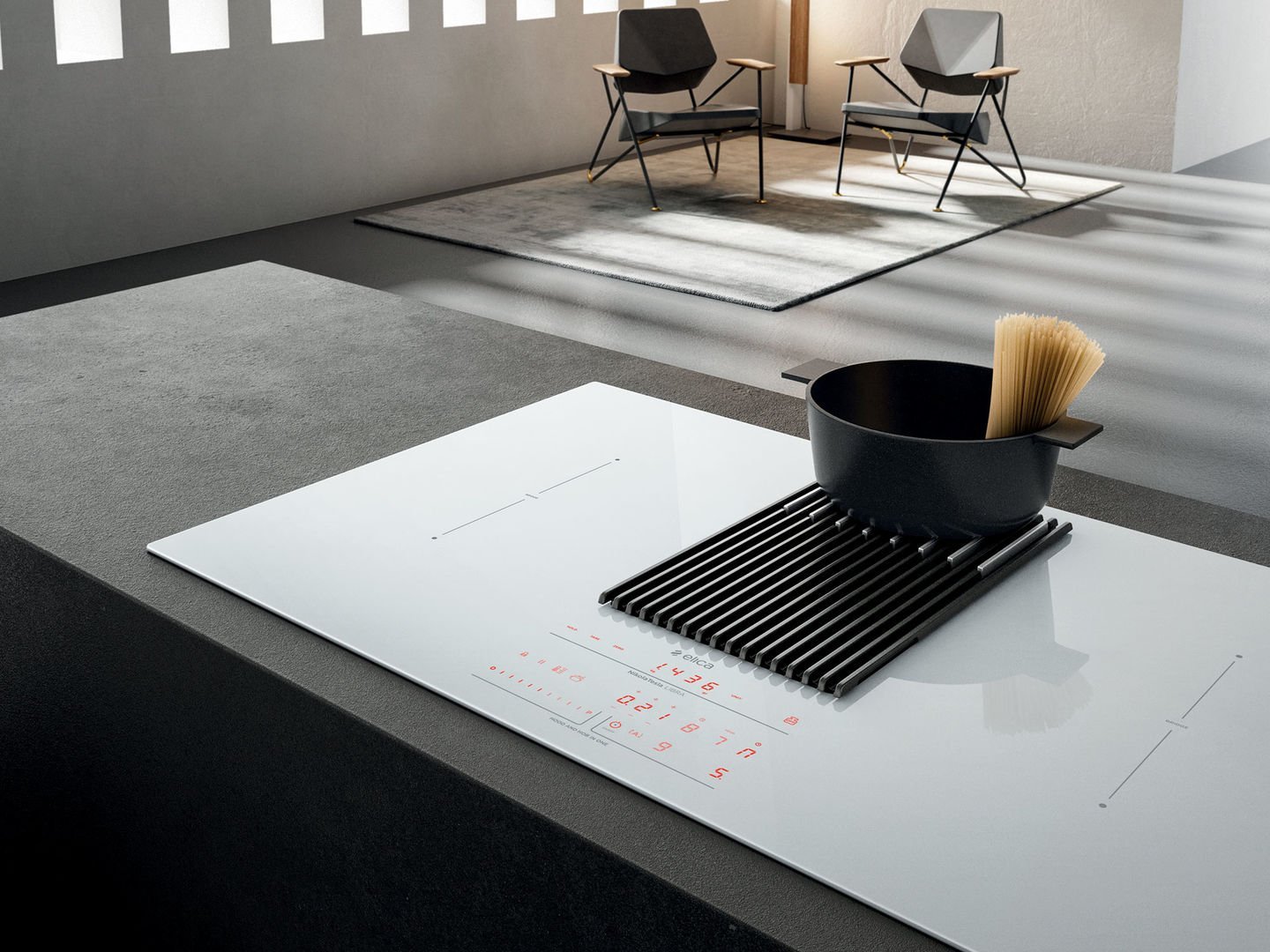 фото Індукційна варильна поверхня Elica Nikolatesla Libra WH/F/83