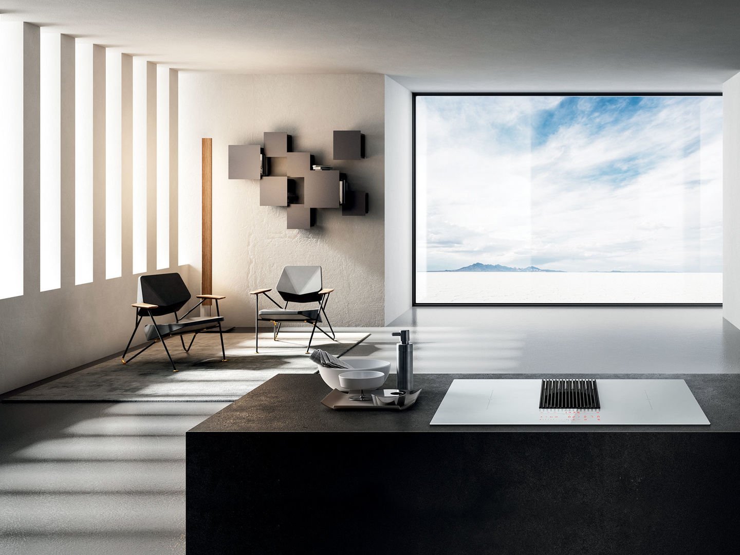 фото Індукційна варильна поверхня Elica Nikolatesla Libra WH/F/83