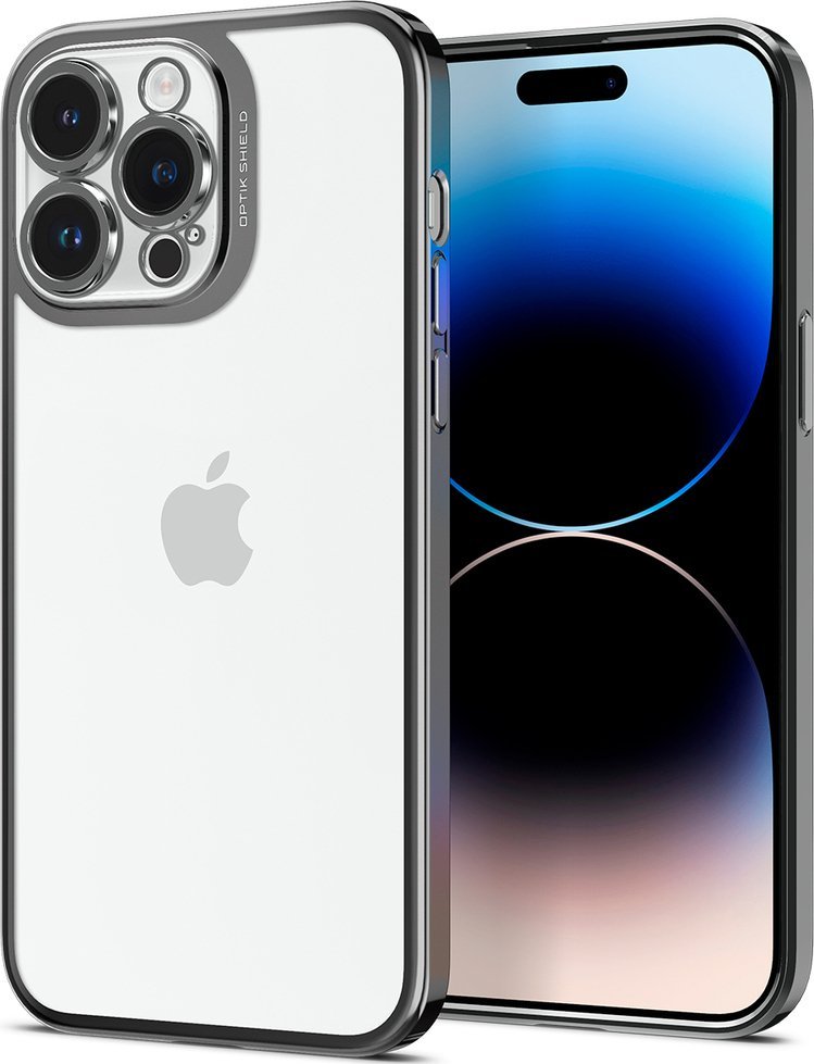 Spigen Spigen Optik Crystal, chrome gray - iPhone 14 Pro Max