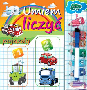 Napisz i zetrzyj - Umiem liczyć pojazdy (129352)