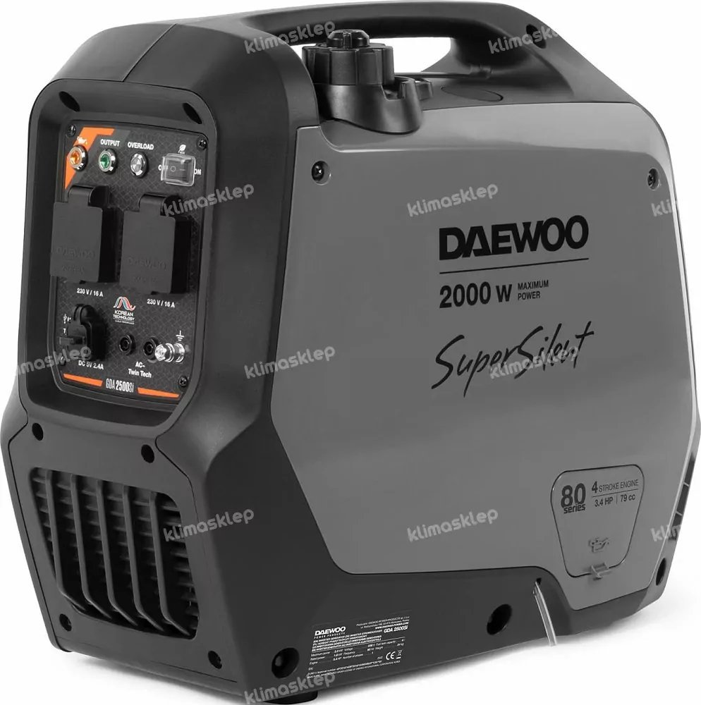 фото Інверторний бензиновий генератор Daewoo Power GDA 2500Si
